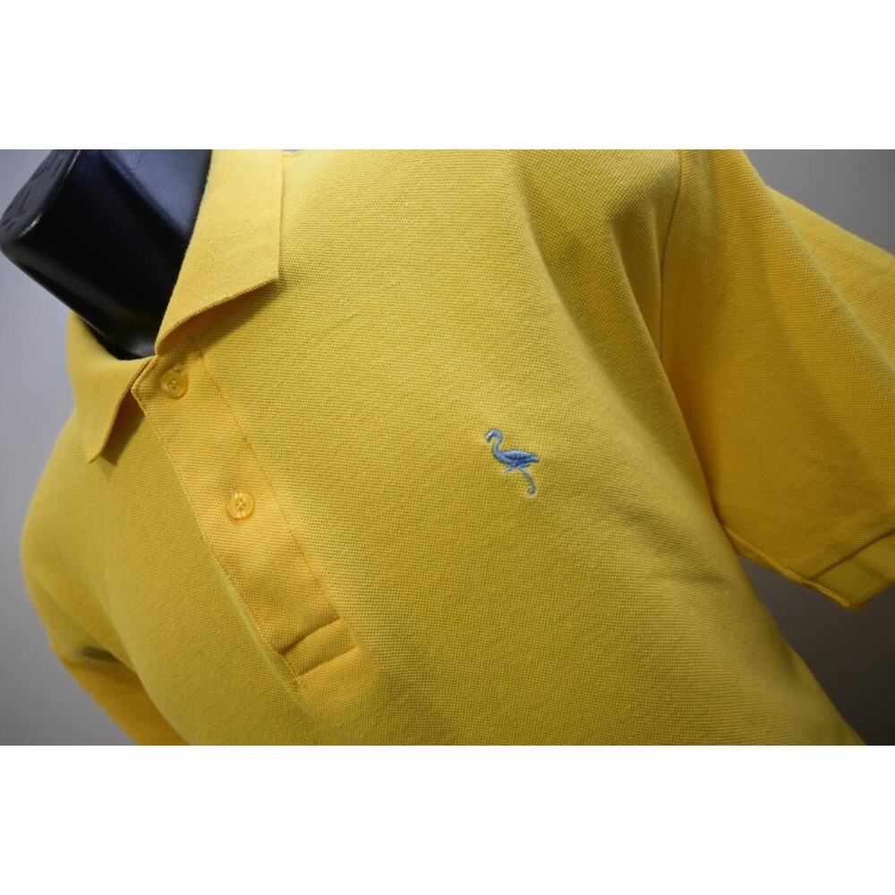 Tailorbyrd Golf Polo Performance‎ Cotto Poly Blend Yellow Shirt Mens Sz XL